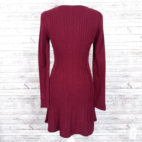 NY Collection Knit Dress PXS Ruby 210A - Picture 4 of 7